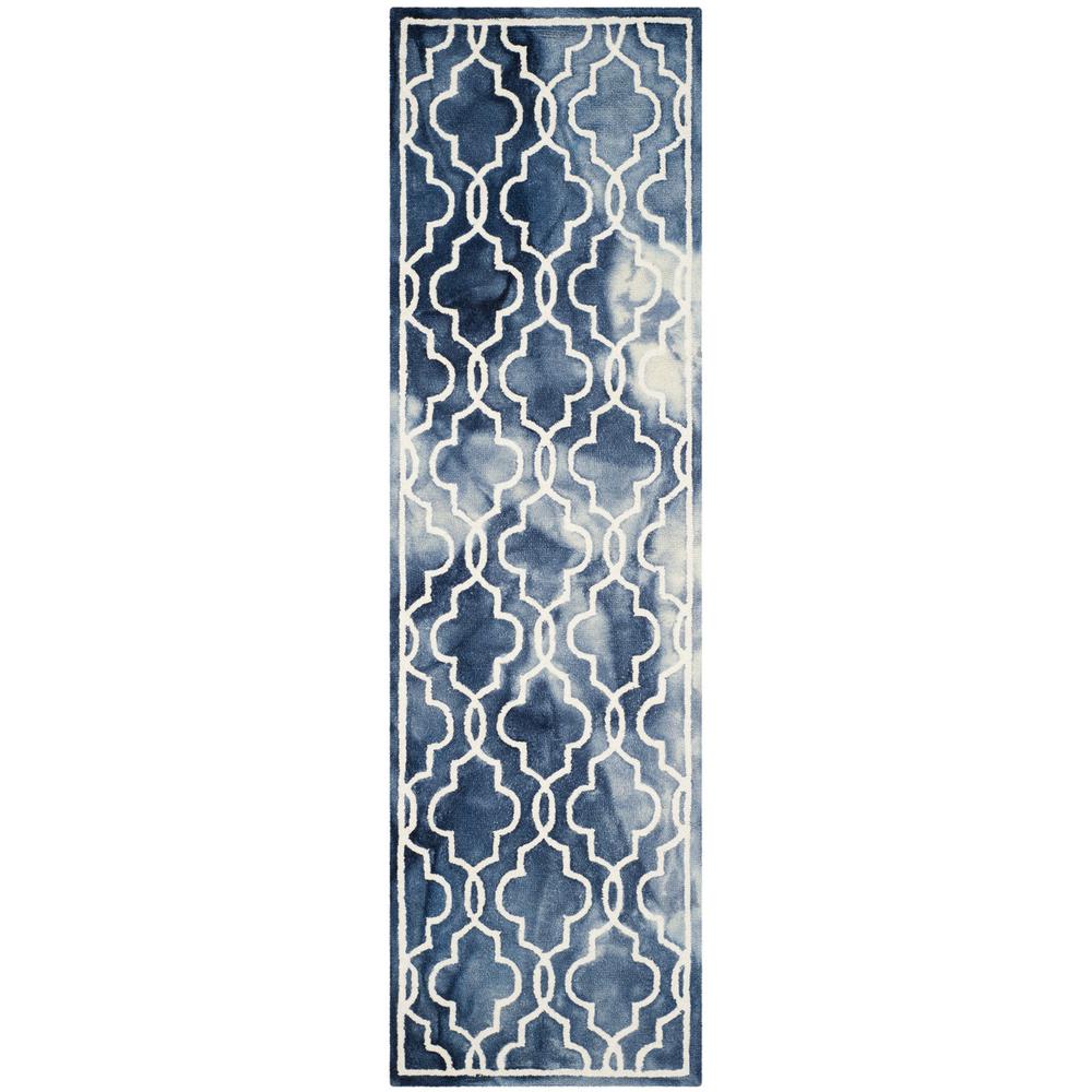 DIP DYE, NAVY / IVORY, 2'-3" X 8', Area Rug, DDY539N-28