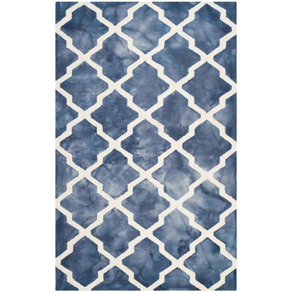 DIP DYE, NAVY / IVORY, 5' X 8', Area Rug, DDY540N-5