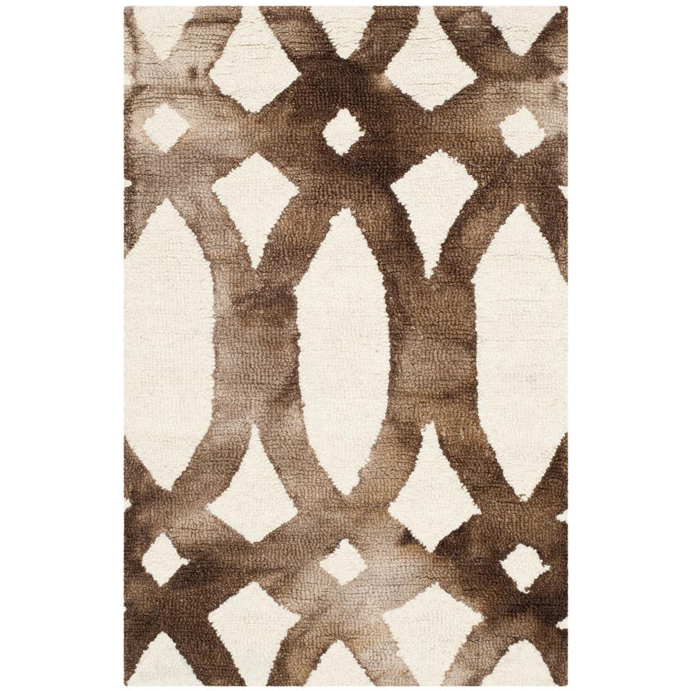 DIP DYE, IVORY / CHOCOLATE, 2' X 3', Area Rug, DDY675E-2