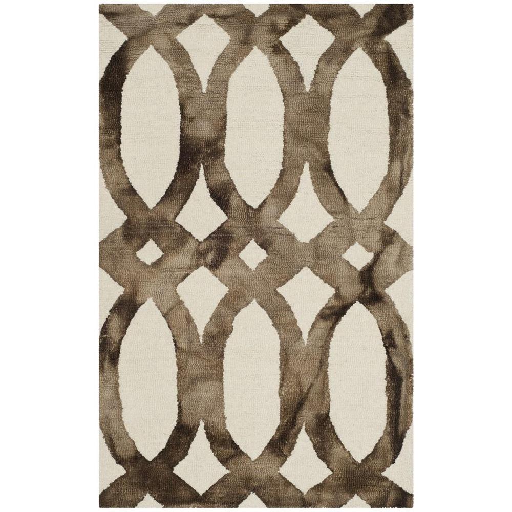 DIP DYE, IVORY / CHOCOLATE, 2'-6" X 4', Area Rug