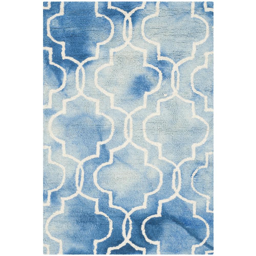DIP DYE, BLUE / IVORY, 2' X 3', Area Rug, DDY676G-2