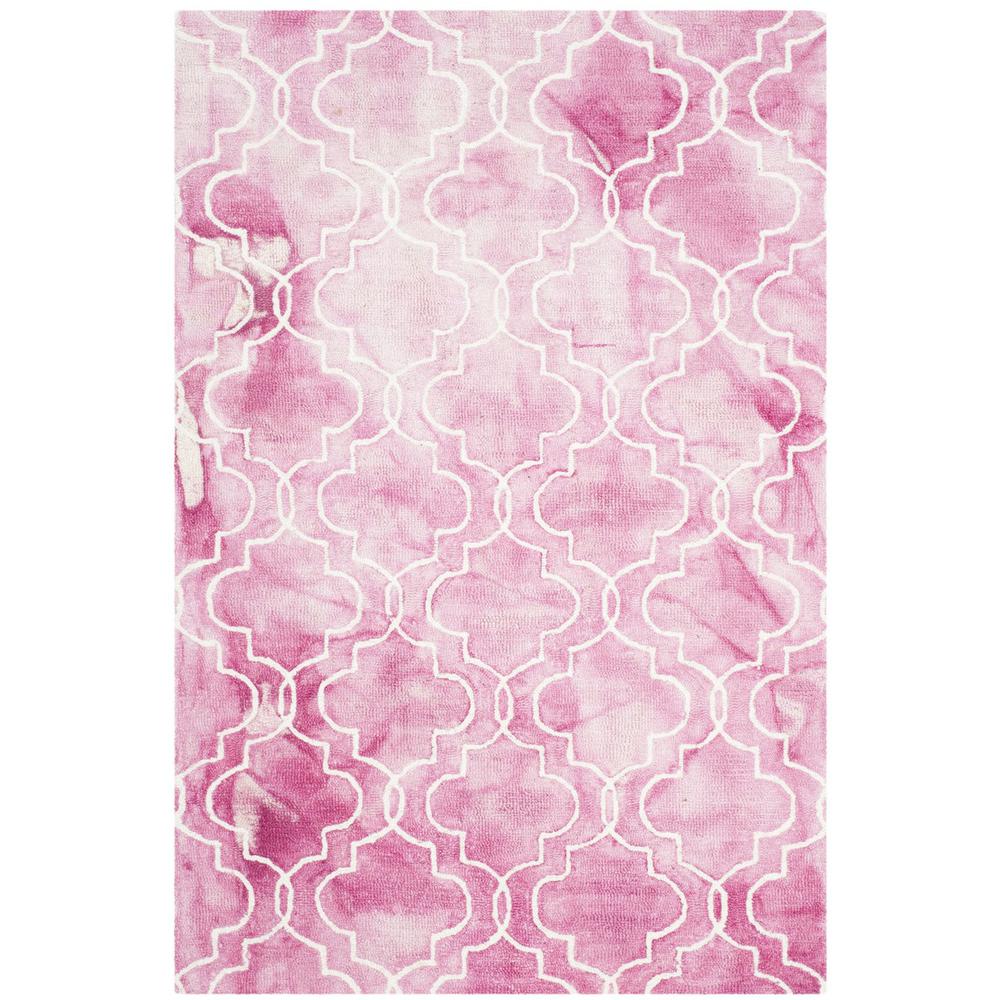 DIP DYE, ROSE / IVORY, 4' X 6', Area Rug