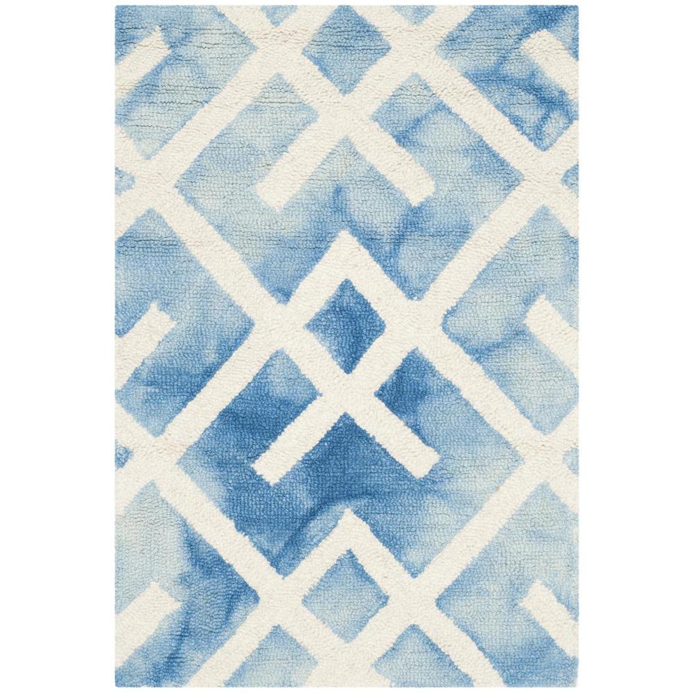 DIP DYE, BLUE / IVORY, 2' X 3', Area Rug, DDY677G-2