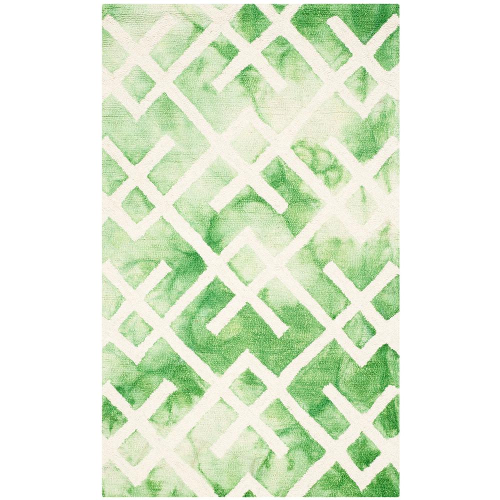 DIP DYE, GREEN / IVORY, 3' X 5', Area Rug, DDY677Q-3