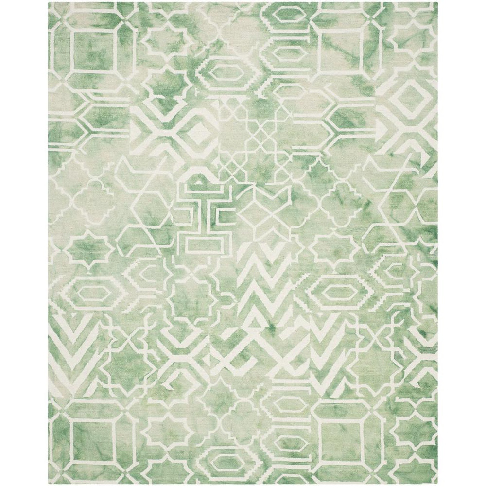 DIP DYE, GREEN / IVORY, 8' X 10', Area Rug, DDY678Q-8