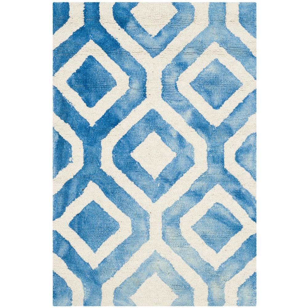 DIP DYE, IVORY / BLUE, 2' X 3', Area Rug, DDY679A-2