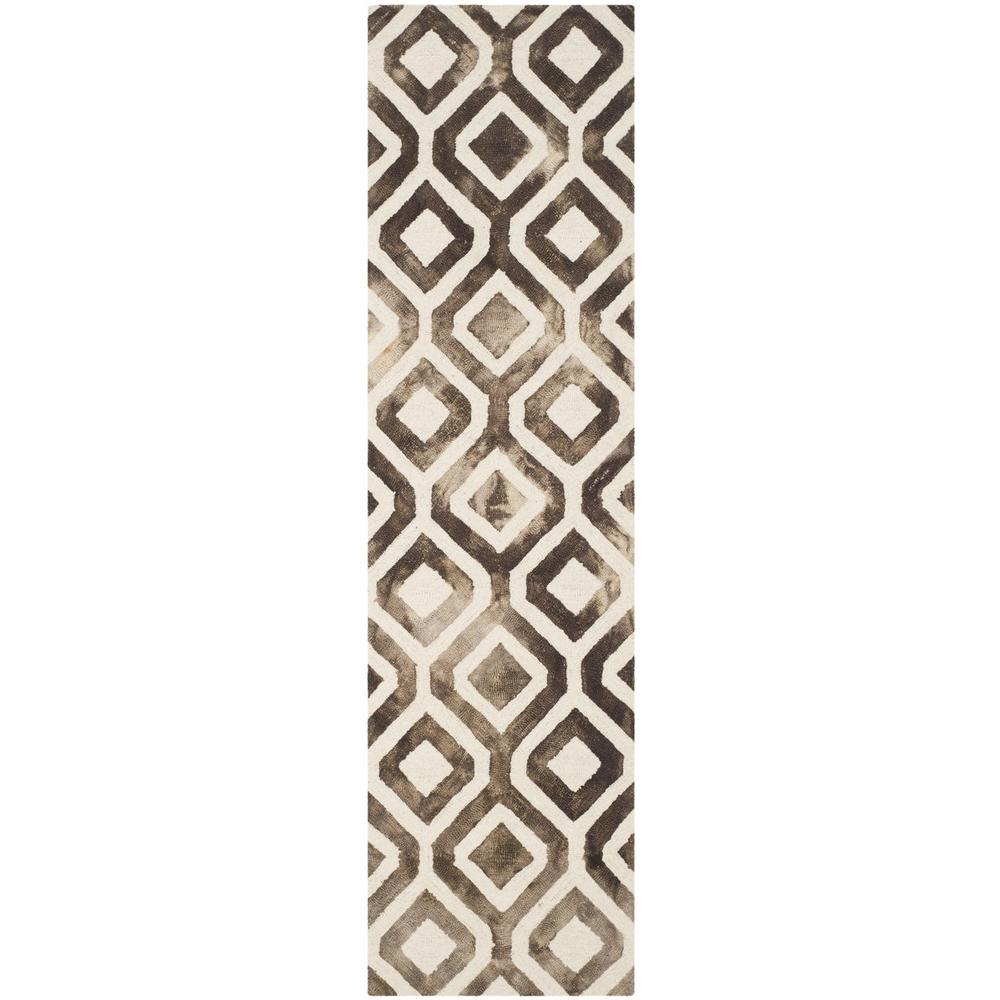 DIP DYE, IVORY / CHOCOLATE, 2'-3" X 8', Area Rug, DDY679L-28