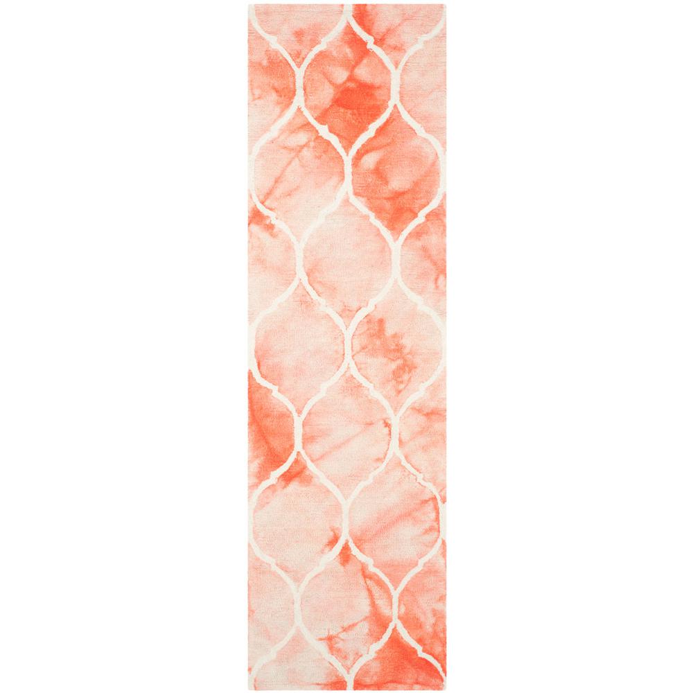 DIP DYE, ORANGE / IVORY, 2'-3" X 8', Area Rug
