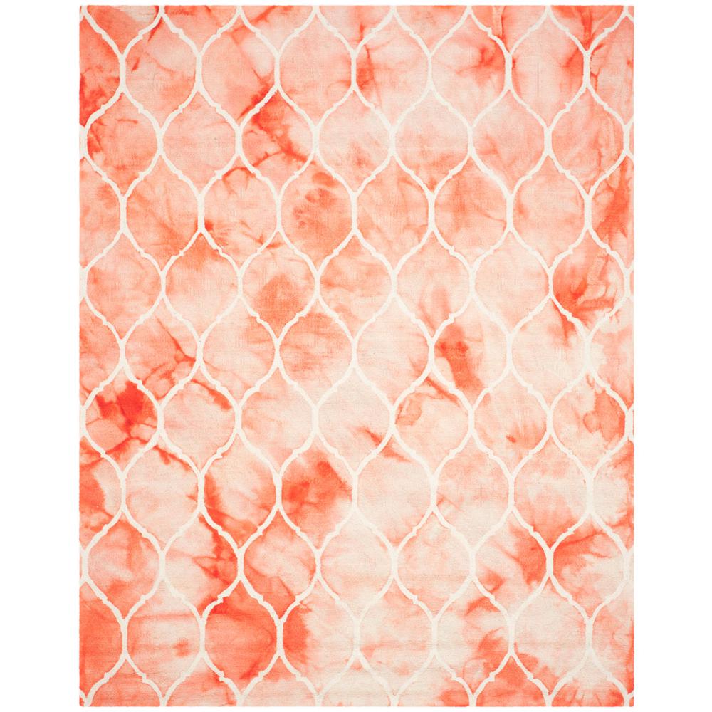 DIP DYE, ORANGE / IVORY, 8' X 10', Area Rug