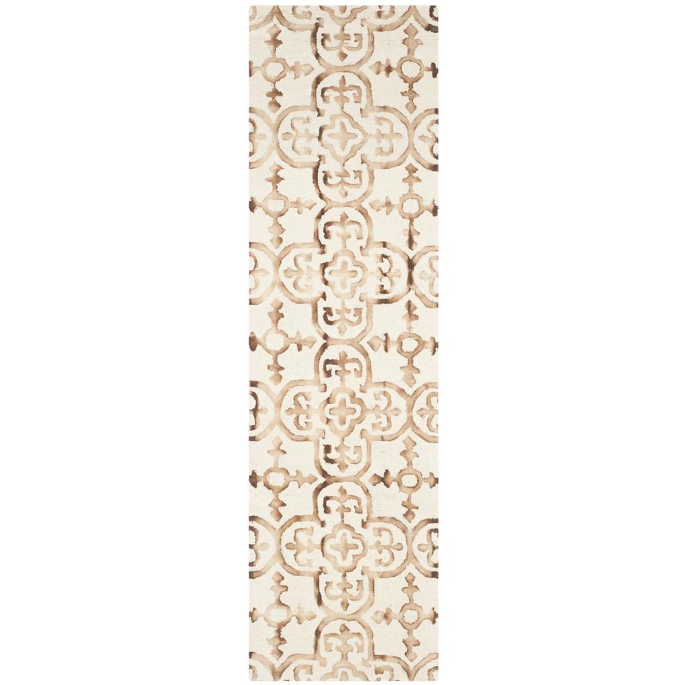 DIP DYE, IVORY / CAMEL, 2'-3" X 8', Area Rug, DDY711E-28