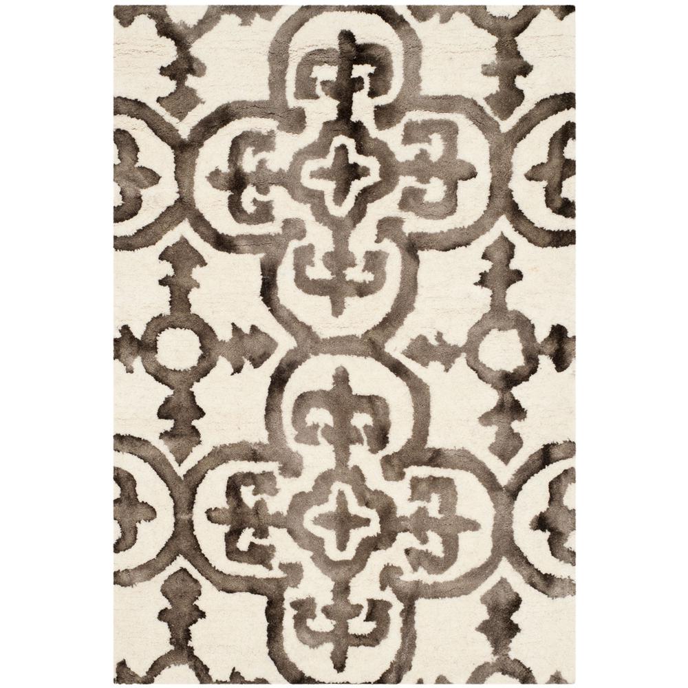 DIP DYE, IVORY / BROWN, 2' X 3', Area Rug