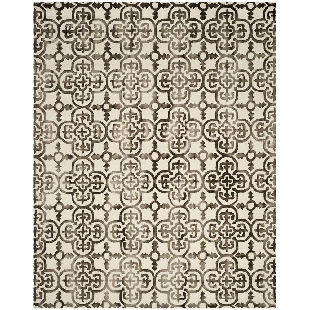 DIP DYE, IVORY / BROWN, 8' X 10', Area Rug