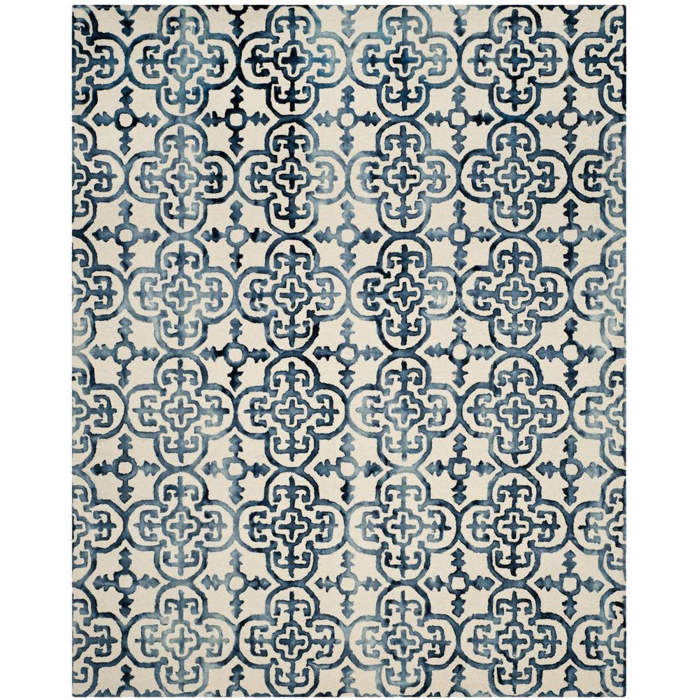 DIP DYE, IVORY / NAVY, 8' X 10', Area Rug, DDY711P-8