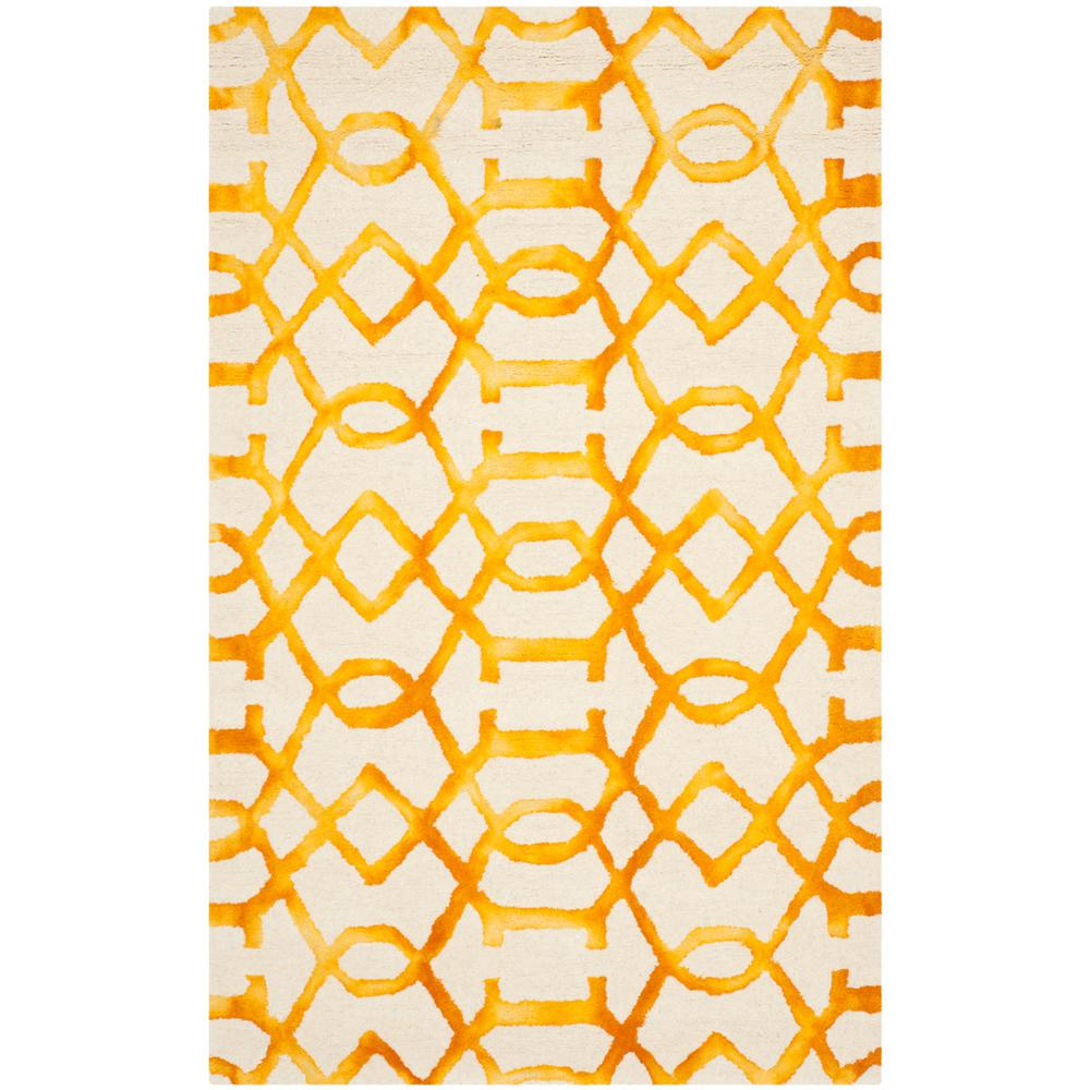 DIP DYE, IVORY / GOLD, 3' X 5', Area Rug, DDY712C-3