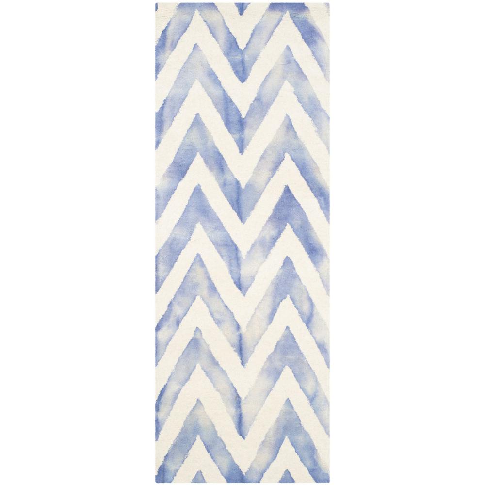 DIP DYE, IVORY / BLUE, 2'-3" X 6', Area Rug, DDY715A-26