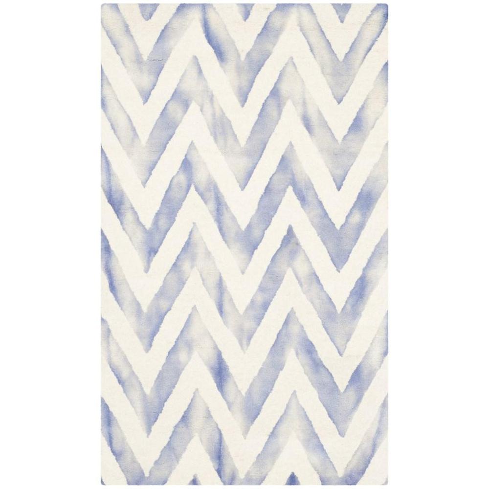 DIP DYE, IVORY / BLUE, 3' X 5', Area Rug, DDY715A-3