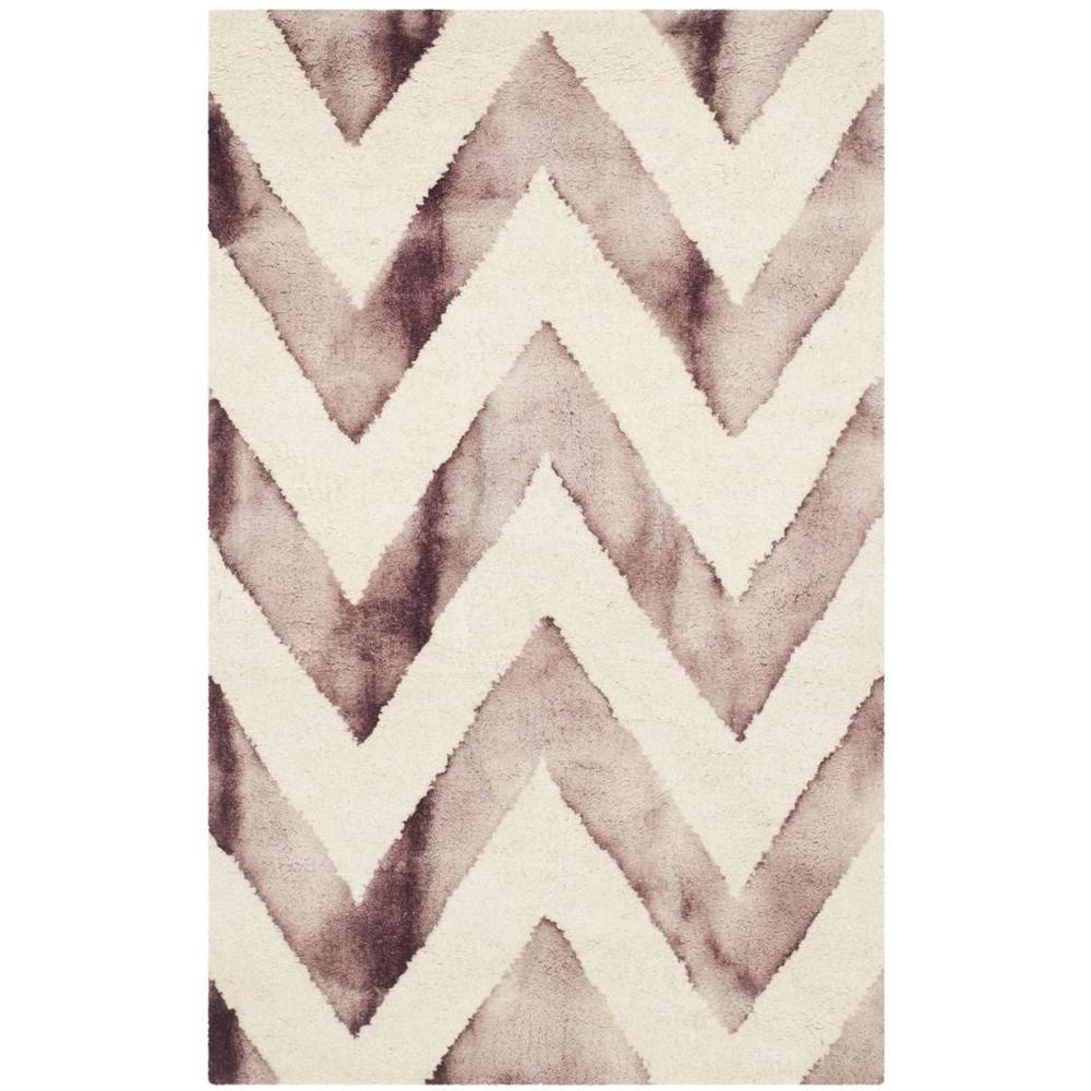 DIP DYE, IVORY / MAROON, 2' X 3', Area Rug