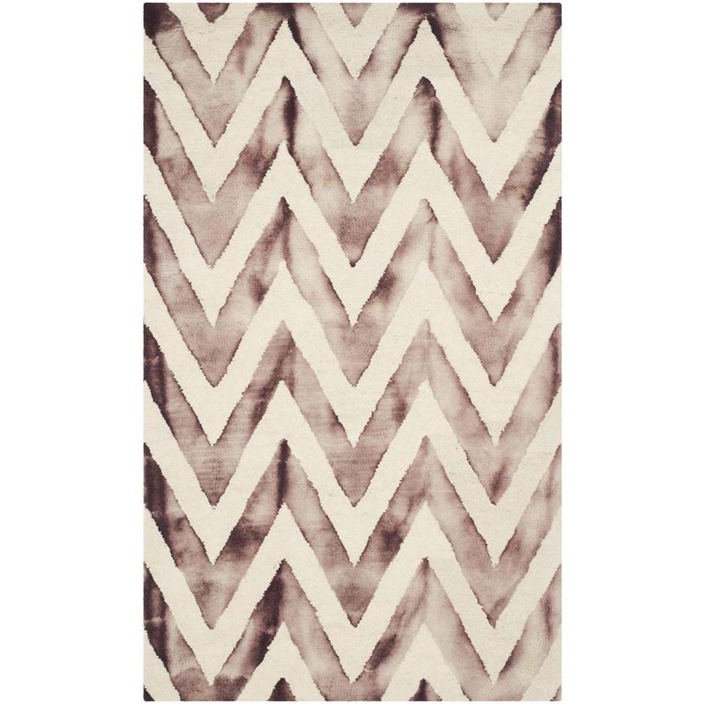 DIP DYE, IVORY / MAROON, 3' X 5', Area Rug