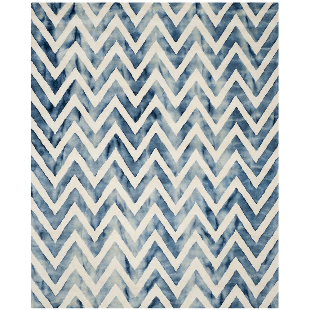 DIP DYE, IVORY / NAVY, 8' X 10', Area Rug, DDY715P-8