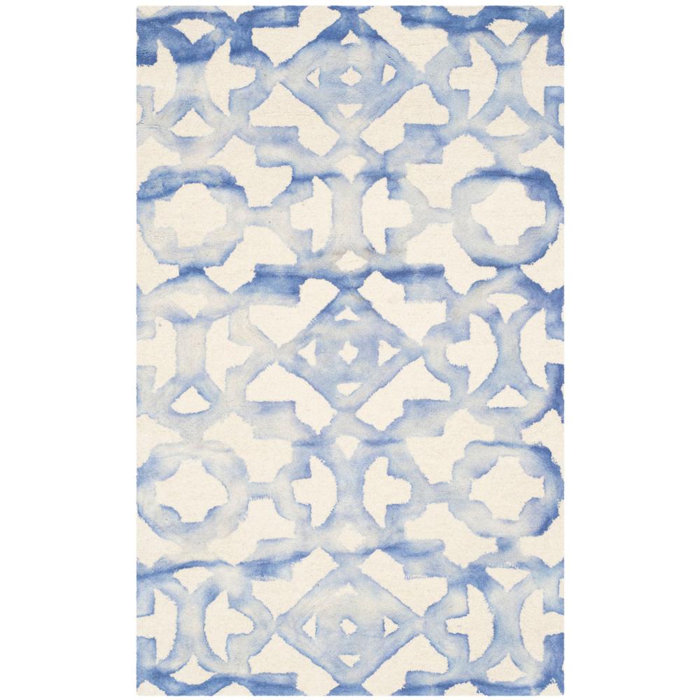 DIP DYE, IVORY / BLUE, 3' X 5', Area Rug, DDY717A-3