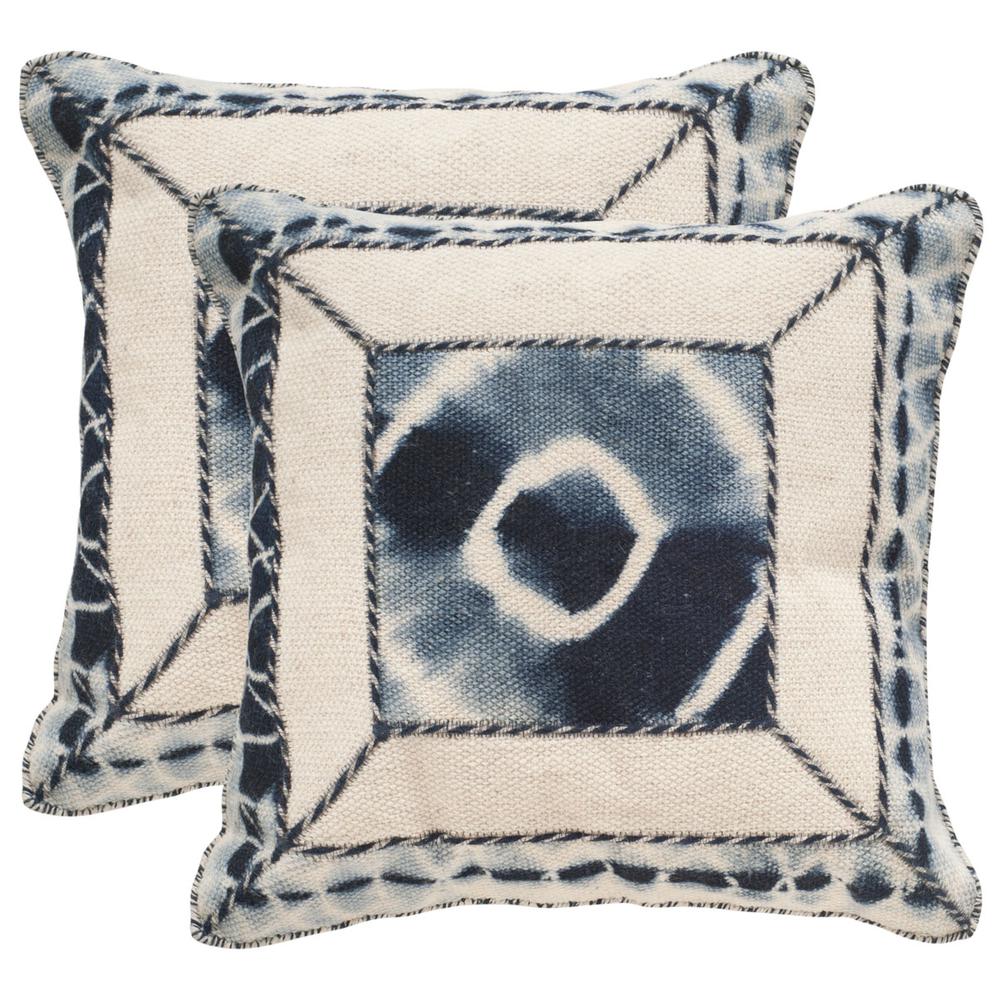 DIP-DYE PATCH PILLOW, DEC551B-2020-SET2