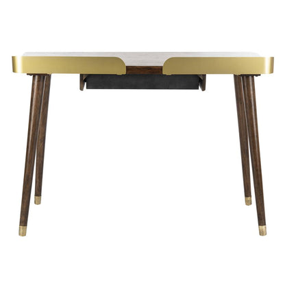 Parker 1 Drawer Desk, Dark Walnut