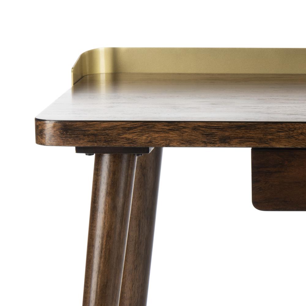Parker 1 Drawer Desk, Dark Walnut