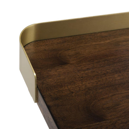 Parker 1 Drawer Desk, Dark Walnut
