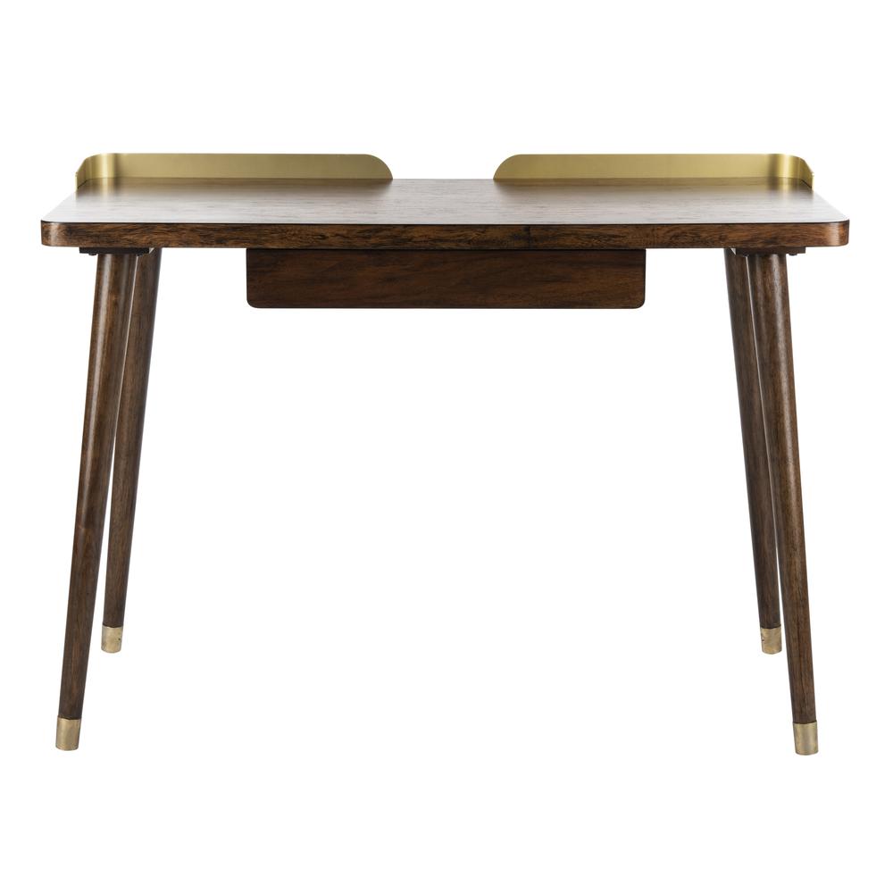 Parker 1 Drawer Desk, Dark Walnut