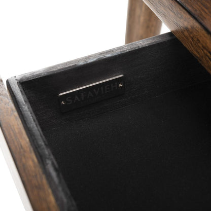 Parker 1 Drawer Desk, Dark Walnut