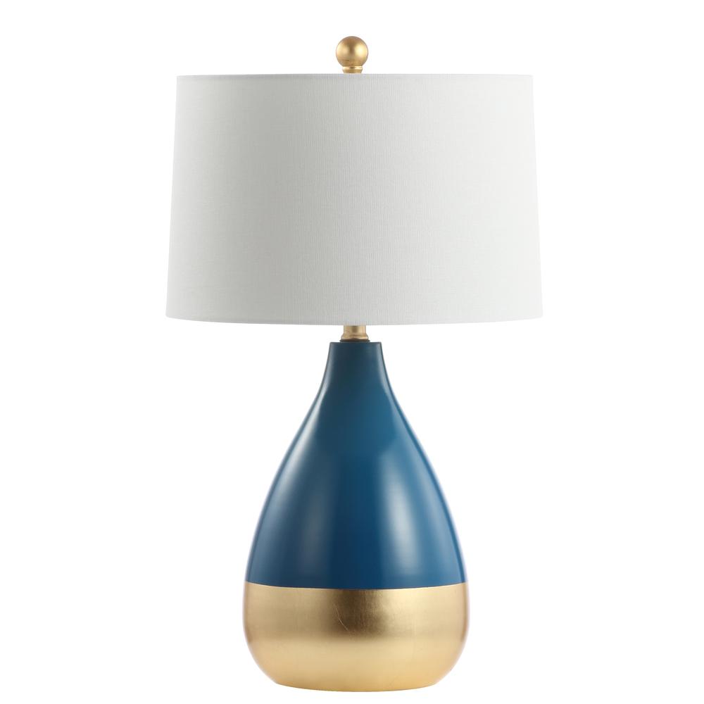 Charmer Lamp, Blue/Gold Leaf