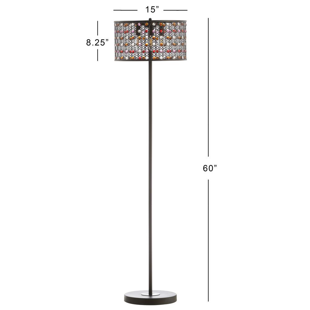 Mosiac Floor Lamp, Orb/Multi