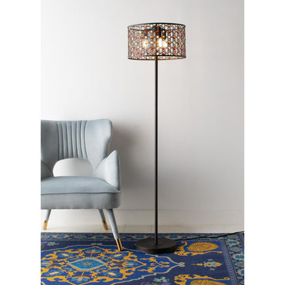 Mosiac Floor Lamp, Orb/Multi