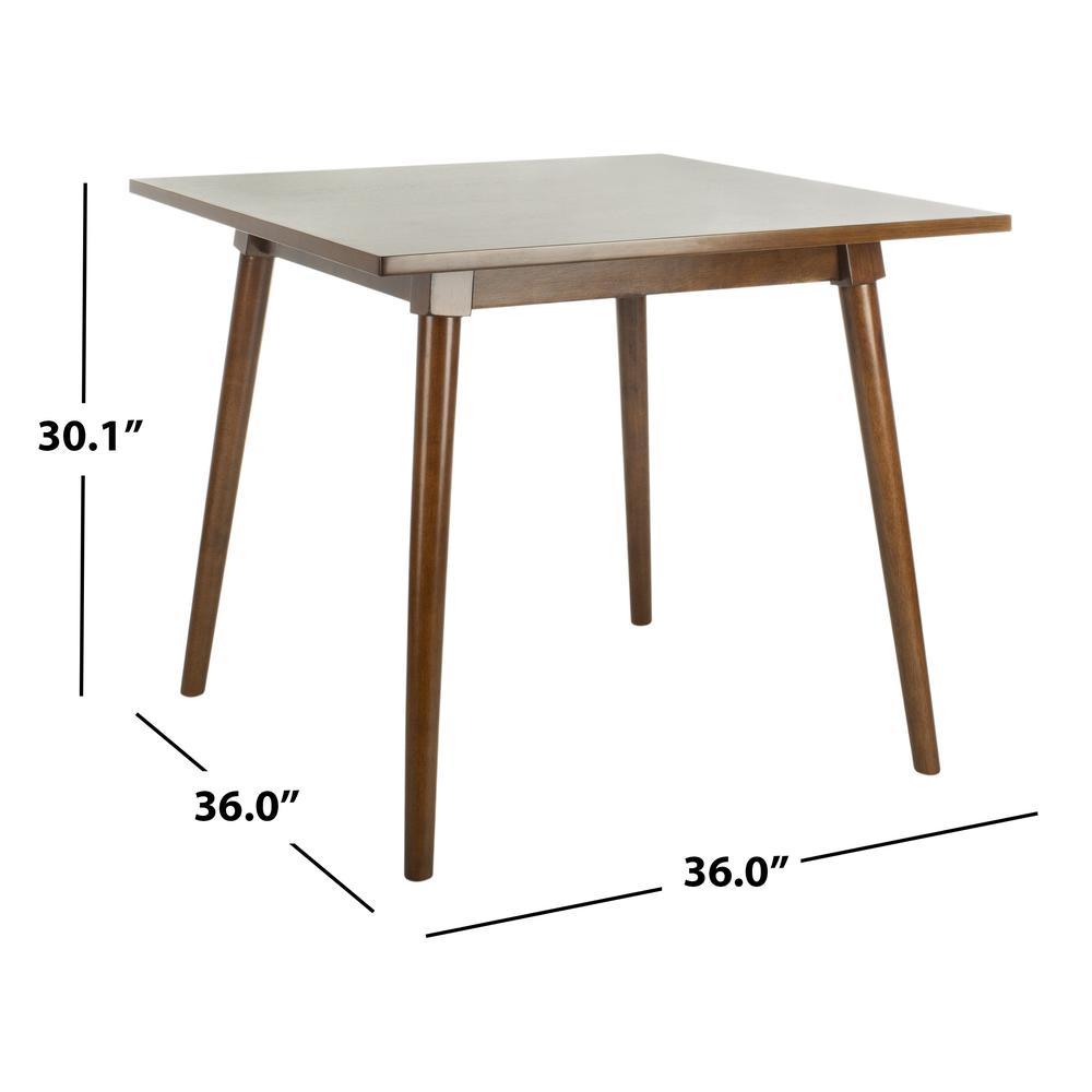 Simone Square Dining Table, Walnut