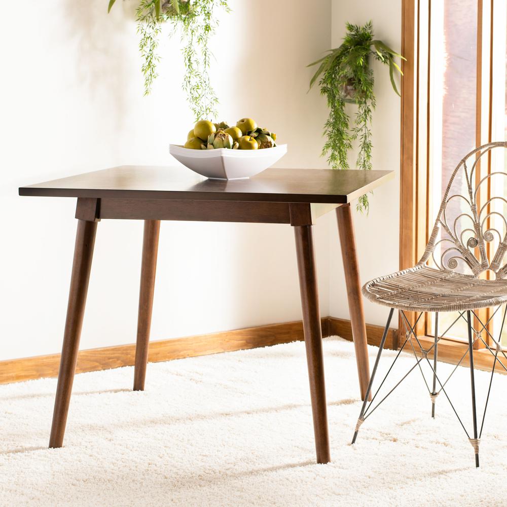 Simone Square Dining Table, Walnut
