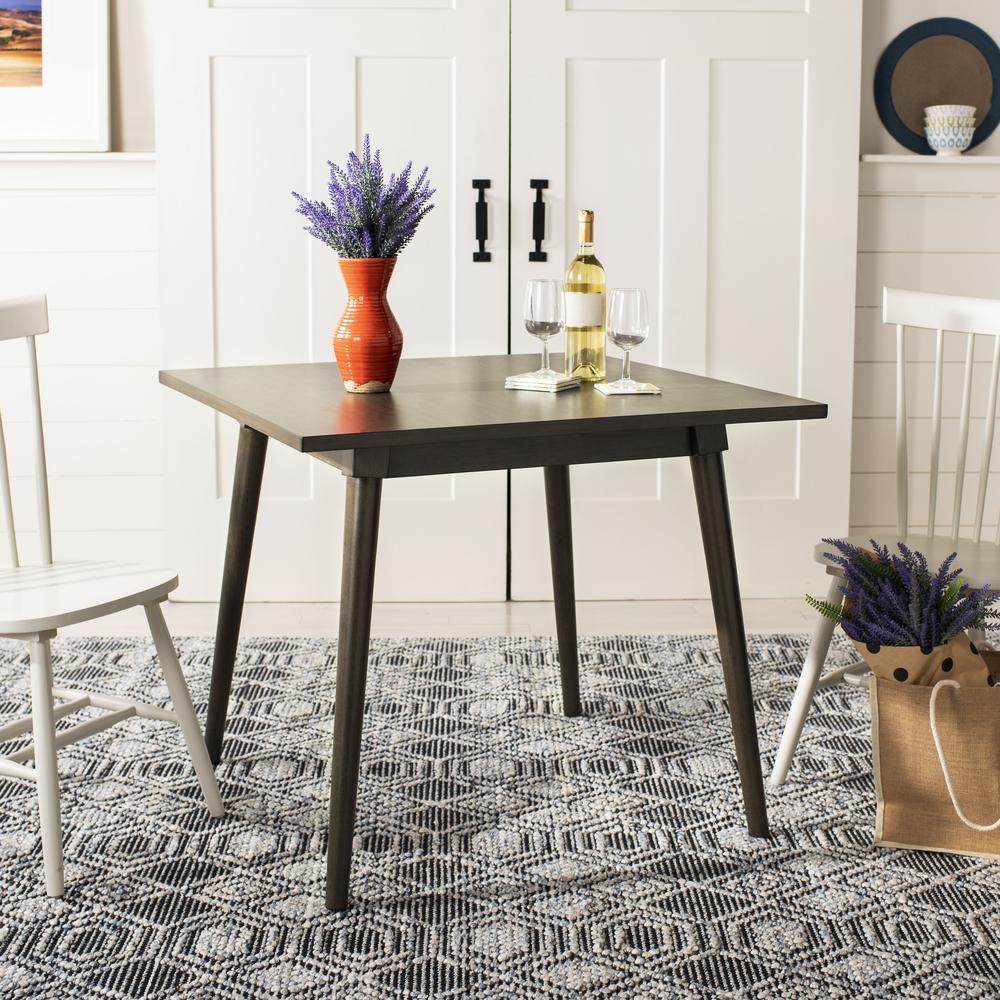 Simone Square Dining Table, Grey Walnut
