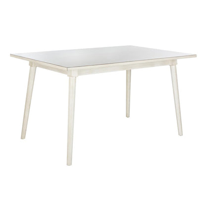 Tia Rectangle Dining Table, Antique White