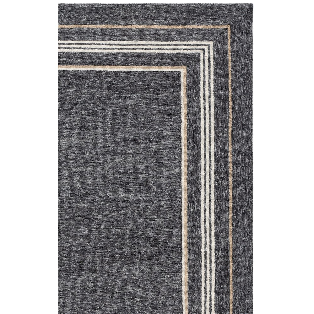 Ebony 876 - Charcoal / Ivory - 5'-0" x 8'-0"