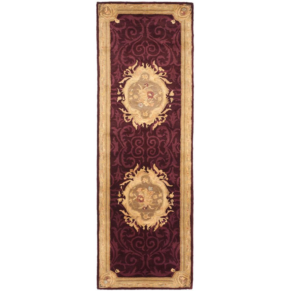 EMPIRE, DARK RED / DARK BEIG, 2'-6" X 8', Area Rug