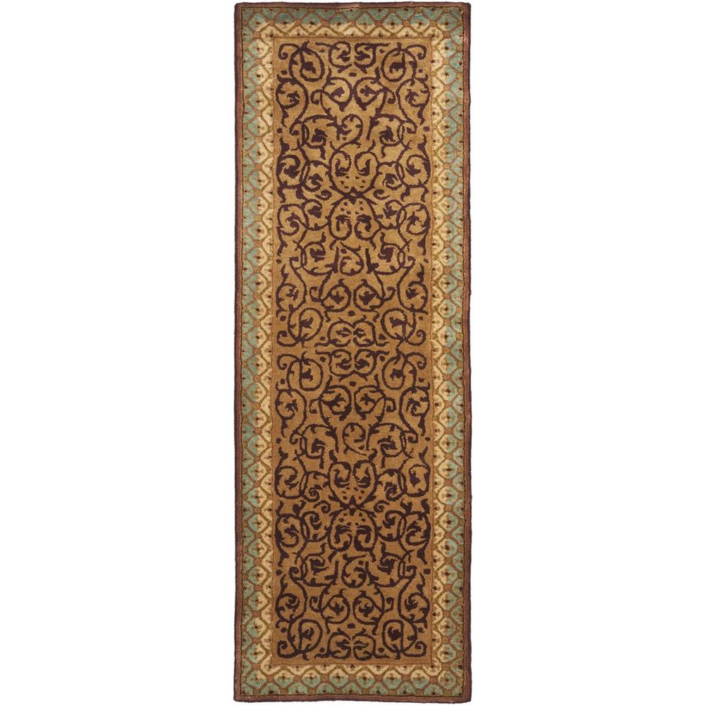EMPIRE, BROWN / BLUE, 2'-6" X 8', Area Rug