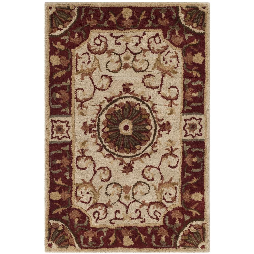 EMPIRE, IVORY / RED, 2' X 3', Area Rug