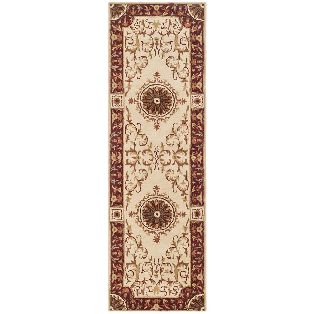 EMPIRE, IVORY / RED, 2'-6" X 8', Area Rug