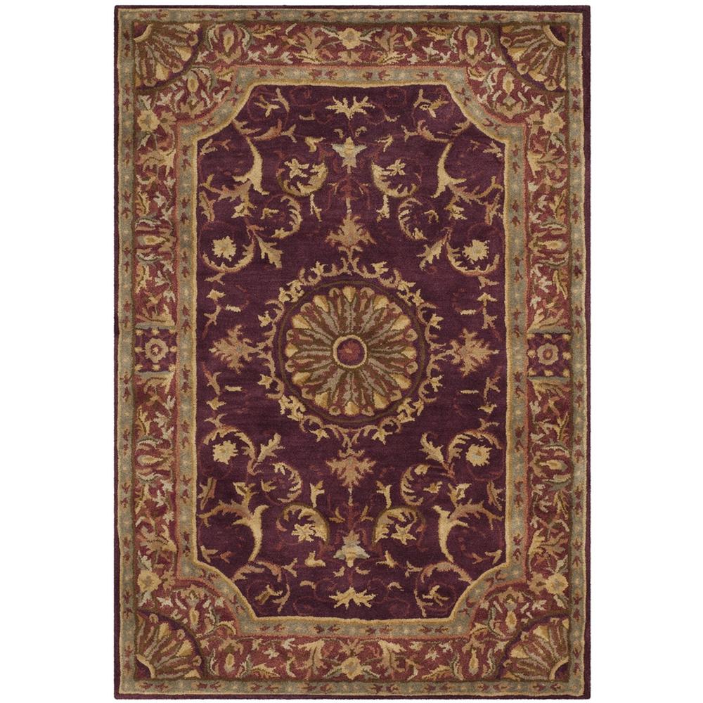 EMPIRE, BURGUNDY, 4' X 6', Area Rug