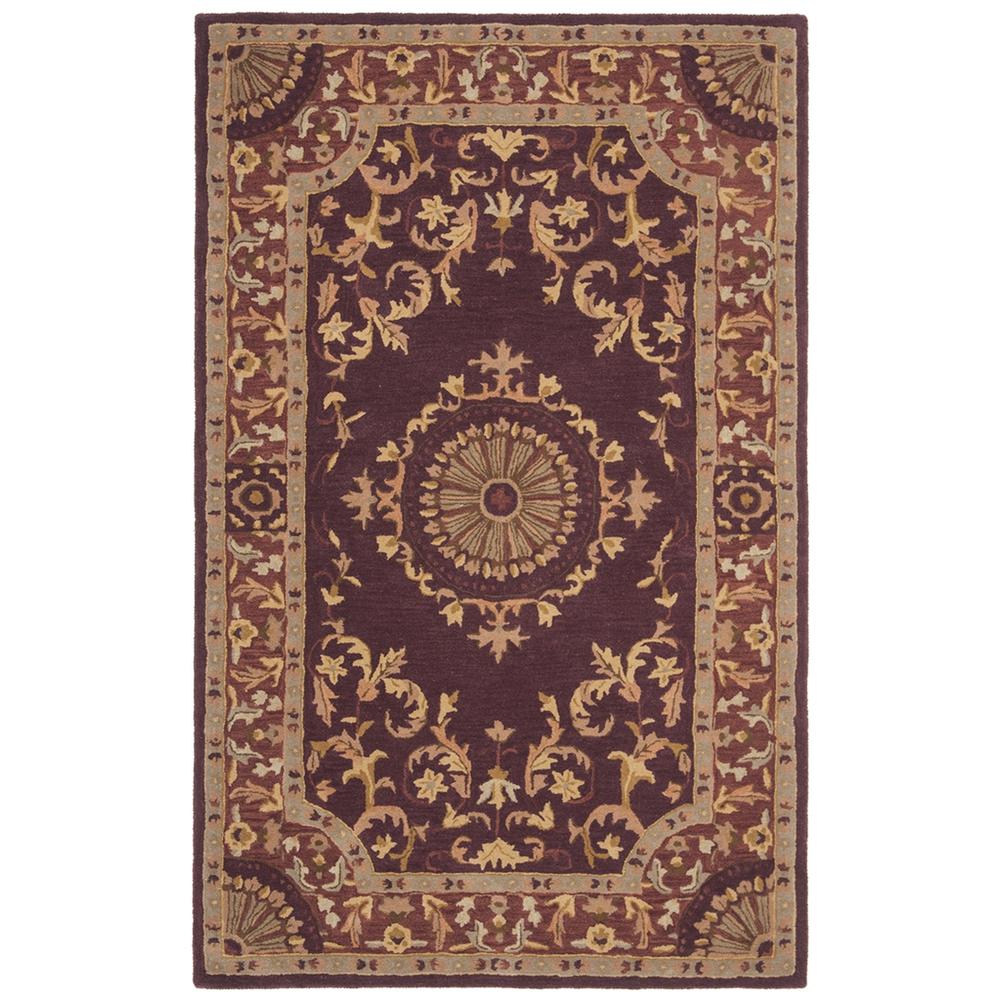 EMPIRE, BURGUNDY, 5' X 8', Area Rug