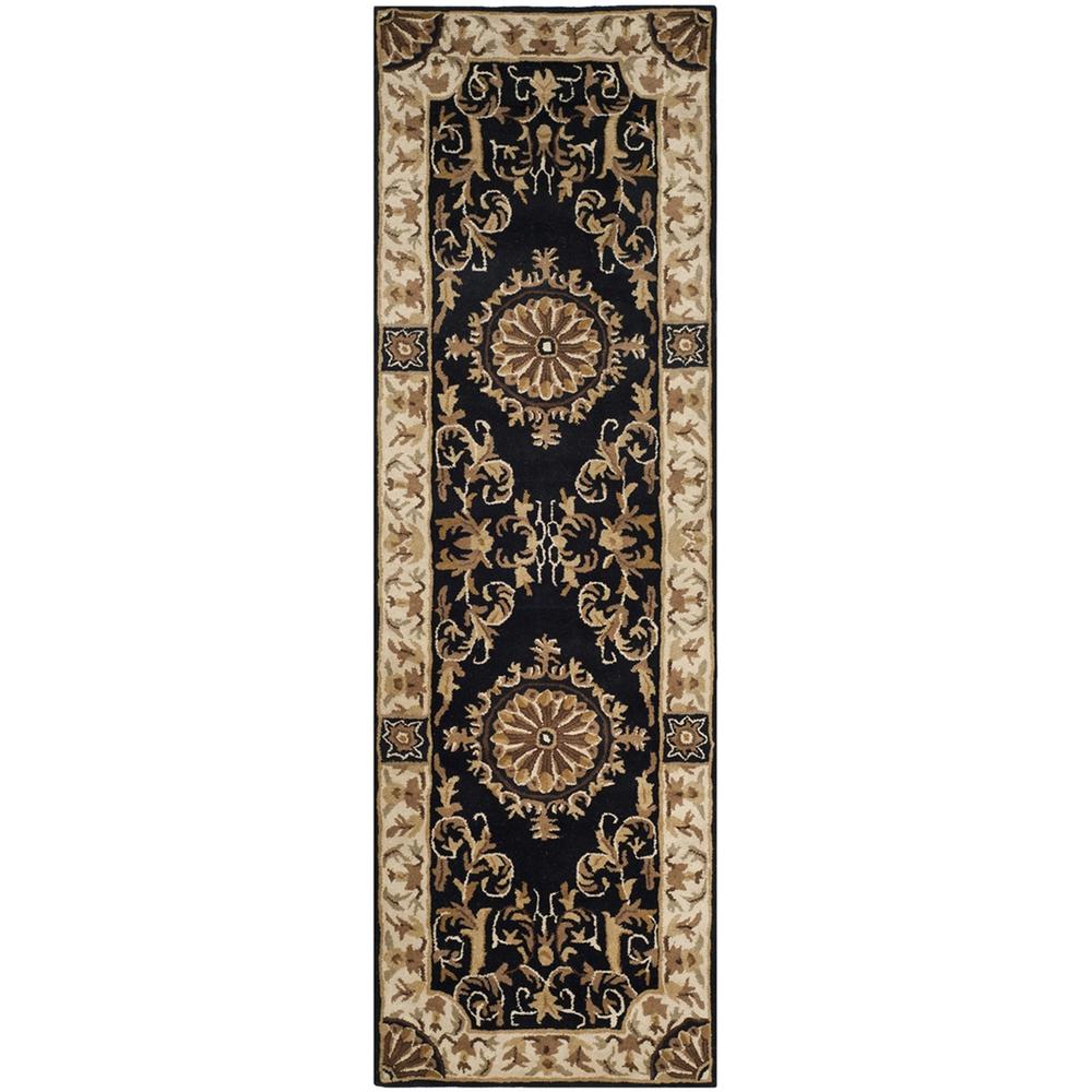 EMPIRE, BLACK / IVORY, 2'-6" X 8', Area Rug