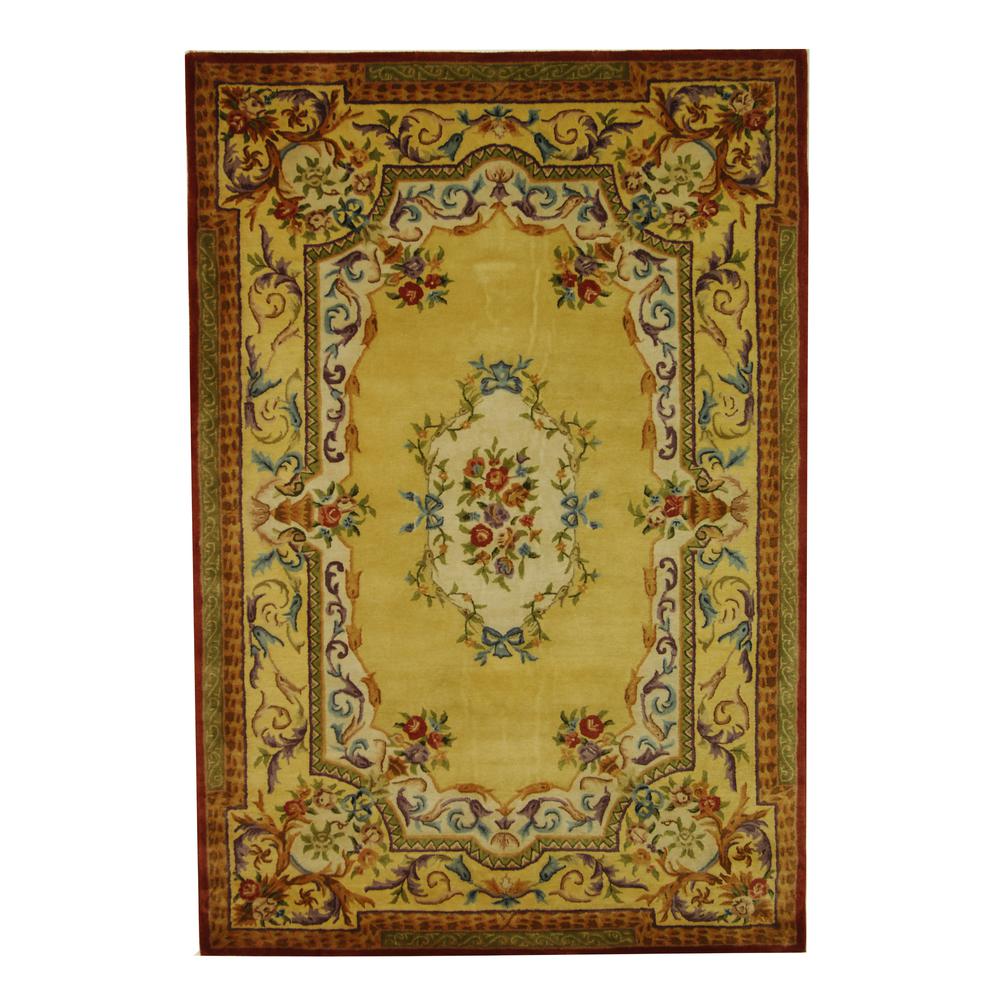 EMPIRE, GOLD / GOLD, 6'-0" X 9'-0", Area Rug
