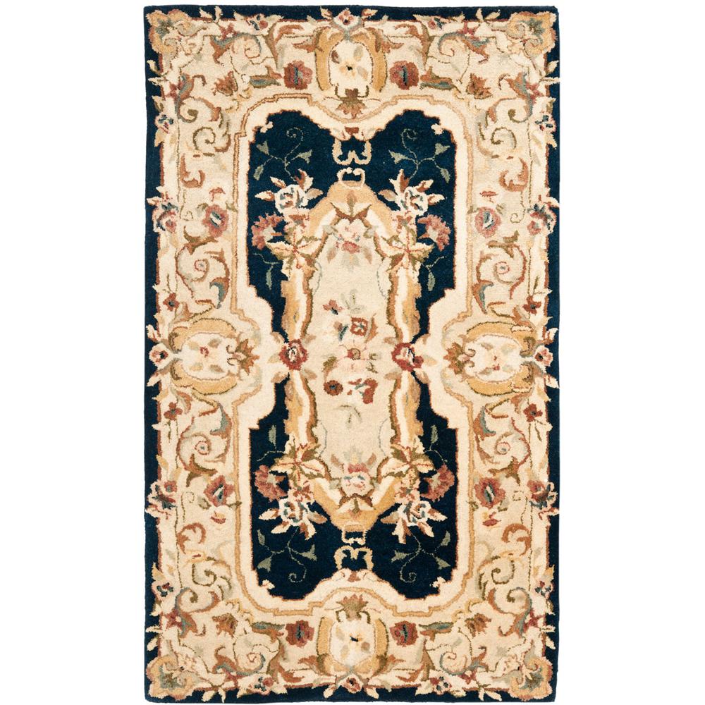 EMPIRE, NAVY / BEIGE, 3' X 5', Area Rug