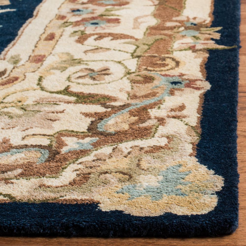 EMPIRE, NAVY / BEIGE, 5' X 8', Area Rug
