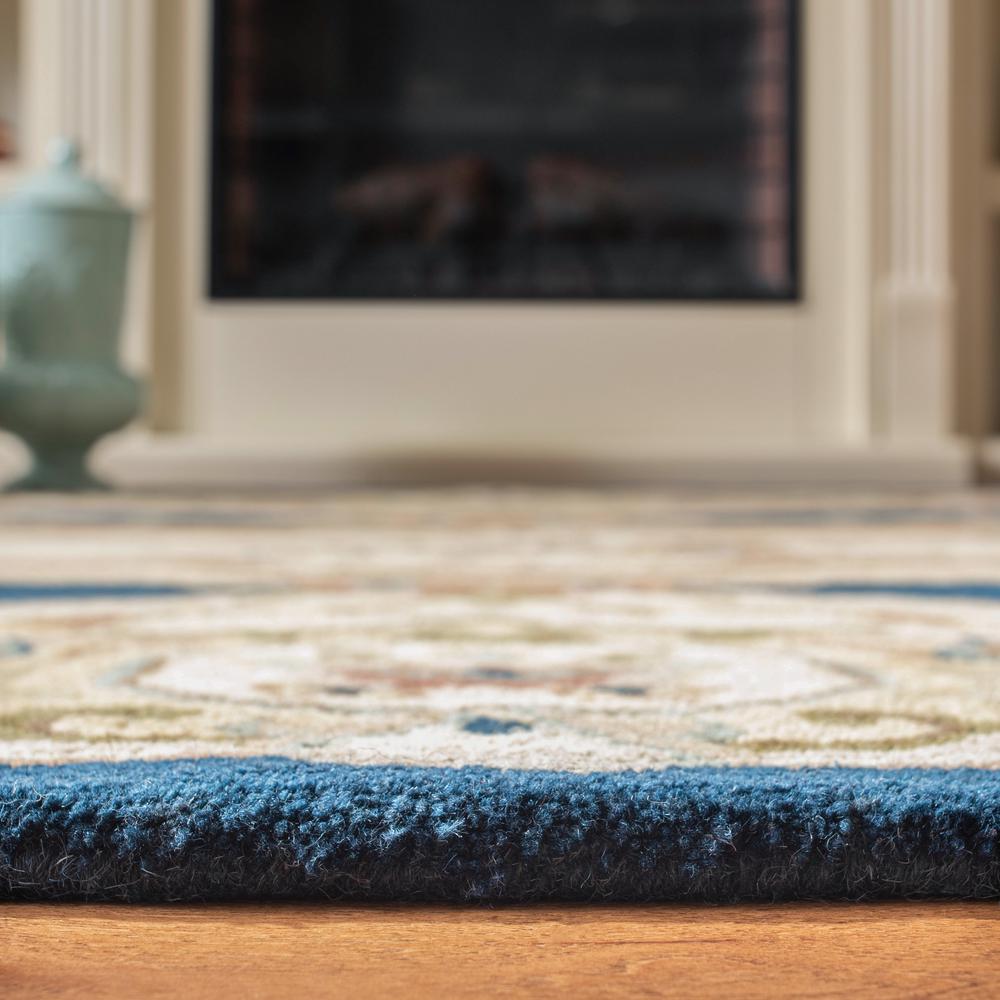 EMPIRE, NAVY / BEIGE, 5' X 8', Area Rug