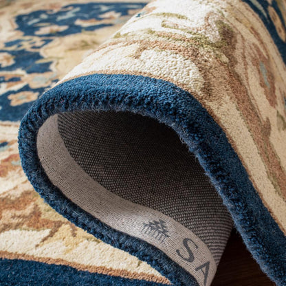 EMPIRE, NAVY / BEIGE, 5' X 8', Area Rug